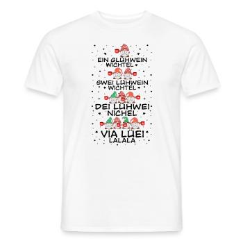 Glühwein shirt - Männer T-Shirt - Weiß - Vorne - AI Model Male 178 dark (178cm)