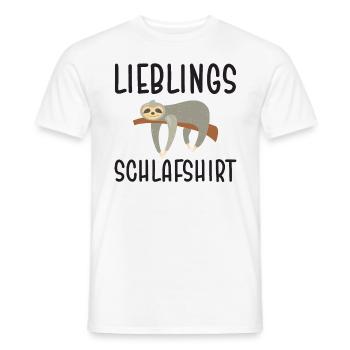 Lieblings Schlafshirt - Männer T-Shirt - Weiß - Vorne - AI Model Male 178 dark (178cm)