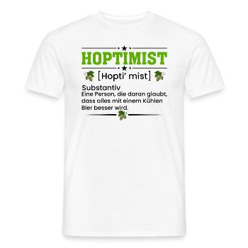 Hop timist Substantiv - Männer T-Shirt - Weiß - Vorne - AI Model Male 178 dark (178cm)