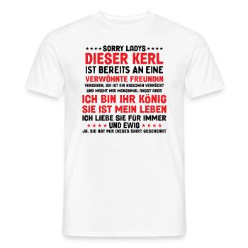 Paar Freund Sorry Ladys Dieser Kerl Ehemann - Männer T-Shirt - Weiß - Vorne - AI Model Male 178 dark (178cm)