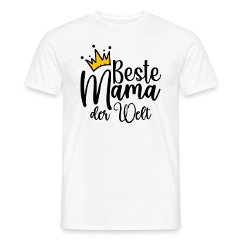 Beste Mama Der Welt - Männer T-Shirt - Weiß - Vorne - AI Model Male 178 dark (178cm)