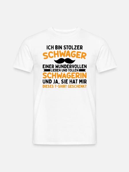 Stolzer Schwager - Männer T-Shirt - Weiß