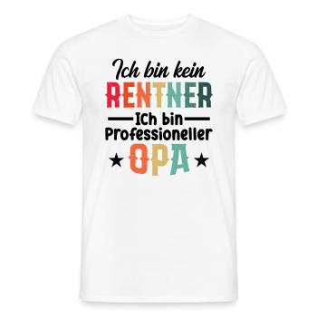 Ich Bin Kein Rentner Ich Bin Professioneller Opa - Männer T-Shirt - Weiß - Vorne - AI Model Male 178 dark (178cm)