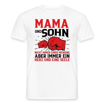 Mama Und Sohn - Männer T-Shirt - Weiß - Vorne - AI Model Male 178 dark (178cm)