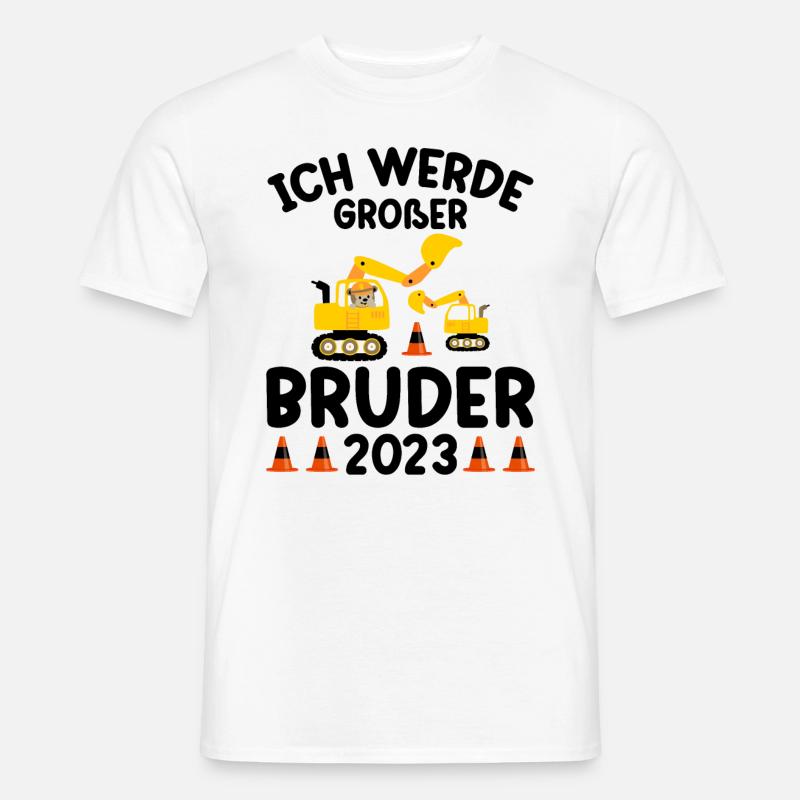 Ich Werde Großer Bruder 2023 - Männer T-Shirt - Weiß