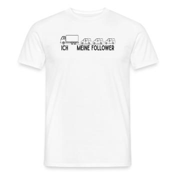 Truck Driver Ich Meine Follower - Männer T-Shirt - Weiß - Vorne - AI Model Male 178 dark (178cm)