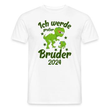 Ich Werde Großer Bruder 2024 - Männer T-Shirt - Weiß - Vorne - AI Model Male 178 dark (178cm)