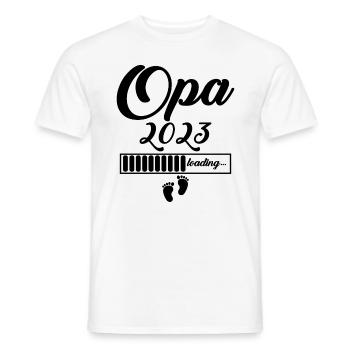 Opa 2023 - Männer T-Shirt - Weiß - Vorne - AI Model Male 178 dark (178cm)