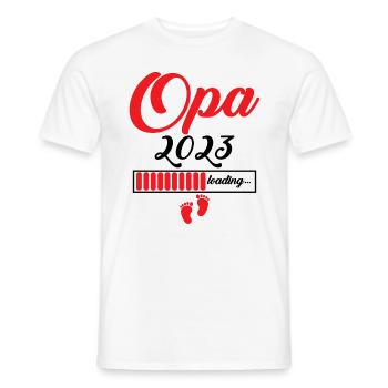 Opa 2023 - Männer T-Shirt - Weiß - Vorne - AI Model Male 178 dark (178cm)