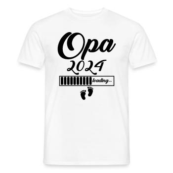 Opa 2024 - Männer T-Shirt - Weiß - Vorne - AI Model Male 178 dark (178cm)