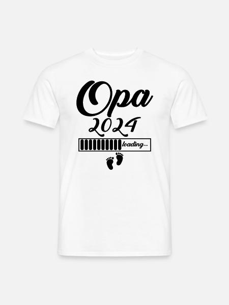Opa 2024 - Männer T-Shirt - Weiß