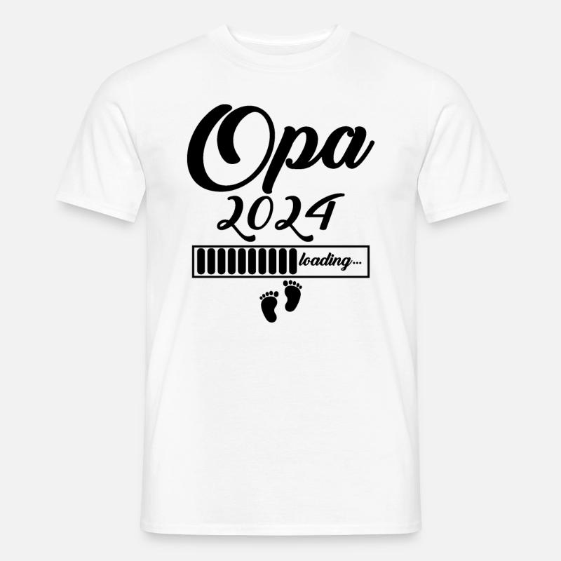 Opa 2024 - Männer T-Shirt - Weiß