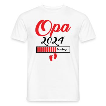 Opa 2024 - Männer T-Shirt - Weiß - Vorne - AI Model Male 178 dark (178cm)