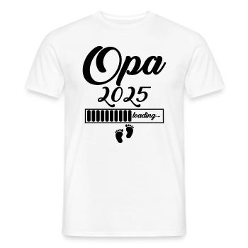 Opa 2025 - Männer T-Shirt - Weiß - Vorne - AI Model Male 178 dark (178cm)
