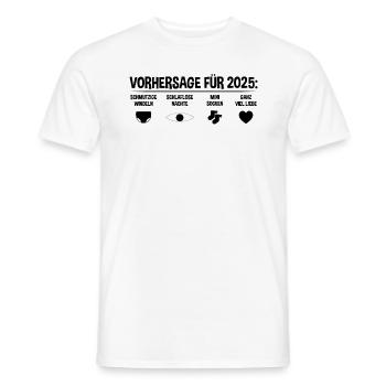 Zukünftige Mutter Zukünftiger Vater 2025 - Männer T-Shirt - Weiß - Vorne - AI Model Male 178 dark (178cm)