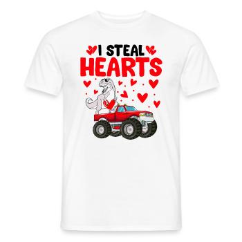 Ich stehle Herzen - Männer T-Shirt - Weiß - Vorne - AI Model Male 178 dark (178cm)