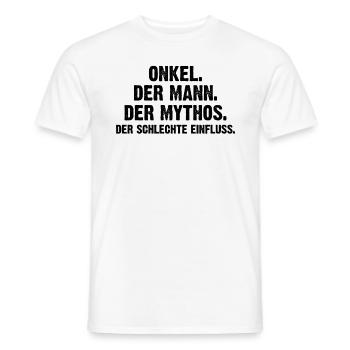 Onkel Der Mann Der Mythos - Männer T-Shirt - Weiß - Vorne - AI Model Male 178 dark (178cm)