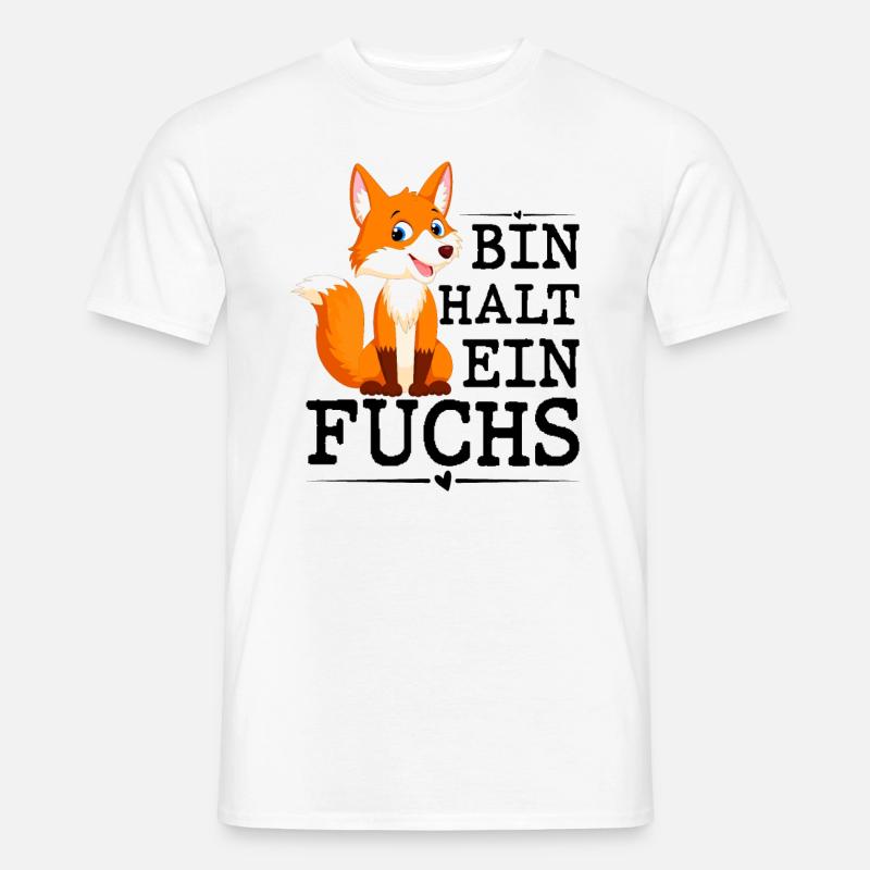 Bin Halt Ein Fuchs - Männer T-Shirt - Weiß