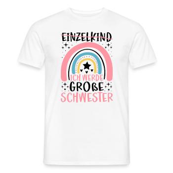 Ich Werde Große Schwester - Männer T-Shirt - Weiß - Vorne - AI Model Male 178 dark (178cm)