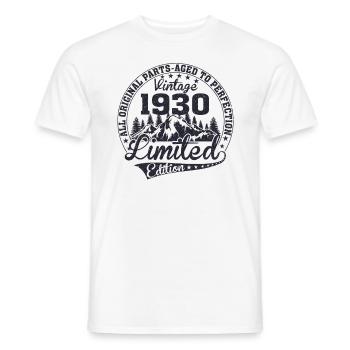 MADE IN 1930 - Männer T-Shirt - Weiß - Vorne - AI Model Male 178 dark (178cm)