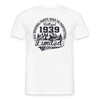 Vintage 1939 All Original Pieces Retro Gift - Men's T-Shirt - white - Front - AI Model Male 178 dark (178cm)