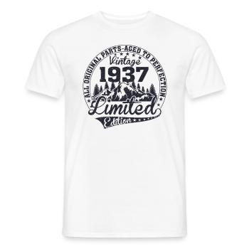 Vintage 1937 All Original Pieces Retro Gift - Men's T-Shirt - white - Front - AI Model Male 178 dark (178cm)