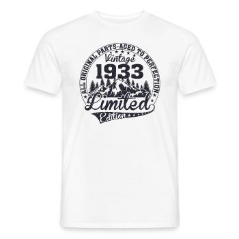 Vintage 1933 All Original Pieces Retro Gift - Men's T-Shirt - white - Front - AI Model Male 178 dark (178cm)