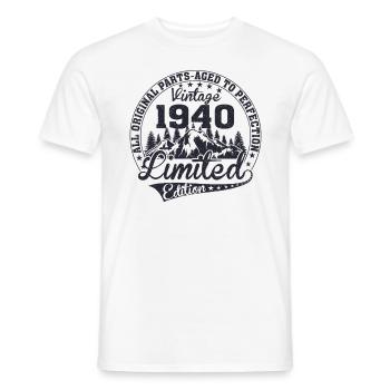 Vintage 1940 All Original Pieces Retro Gift - Men's T-Shirt - white - Front - AI Model Male 178 dark (178cm)