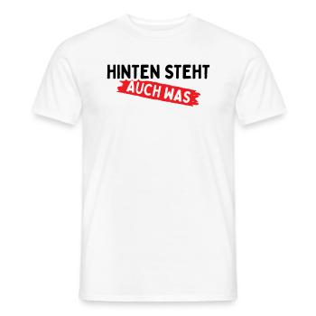Hinten Steht Auch Was - Männer T-Shirt - Weiß - Vorne - AI Model Male 178 dark (178cm)