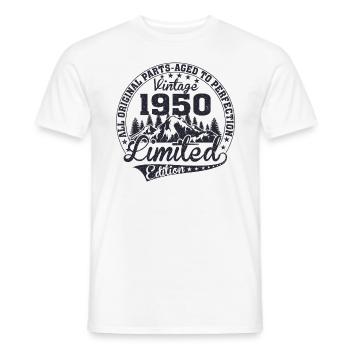 Vintage 1950 All original pieces Retro gift - Men's T-Shirt - white - Front - AI Model Male 178 dark (178cm)