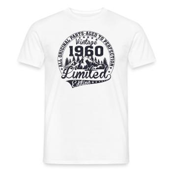 Vintage 1960 All original pieces retro gift - Men's T-Shirt - white - Front - AI Model Male 178 dark (178cm)