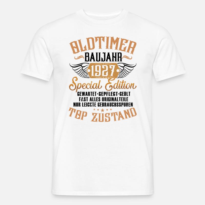 Oldtimer Baujahr 1927 - Männer T-Shirt - Weiß
