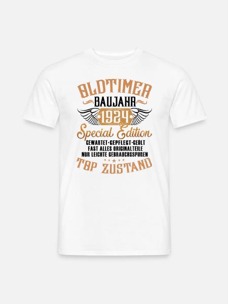 Oldtimer Baujahr 1924 - Männer T-Shirt - Weiß
