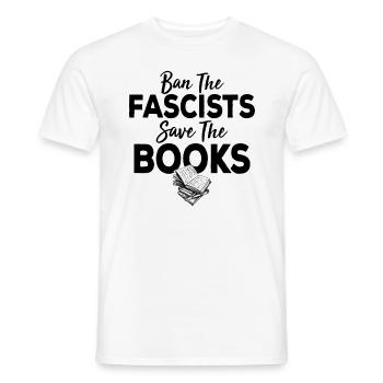 Love Book And Reading Book Shirt - Men's T-Shirt - white - Front - AI Model Male 178 dark (178cm)