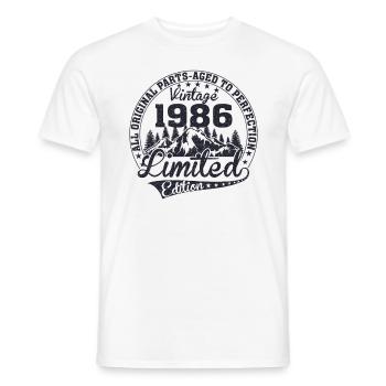 Les meilleures femmes sont nées en 1986 - T-shirt homme - blanc - Devant - AI Model Male 178 dark (178cm)
