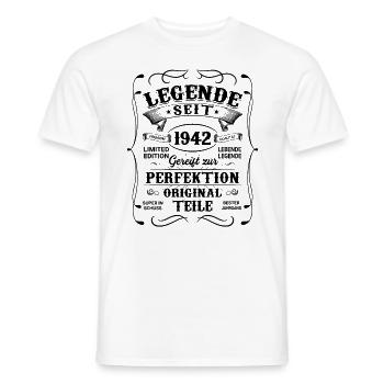 1942 - Männer T-Shirt - Weiß - Vorne - AI Model Male 178 dark (178cm)