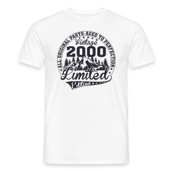 Camouflage 2000 Geboren Geburtsjahr 2000 Männer - Männer T-Shirt - Weiß - Vorne - AI Model Male 178 dark (178cm)