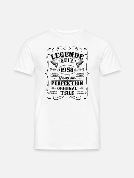 Legende seit 1958 - Männer T-Shirt - Weiß