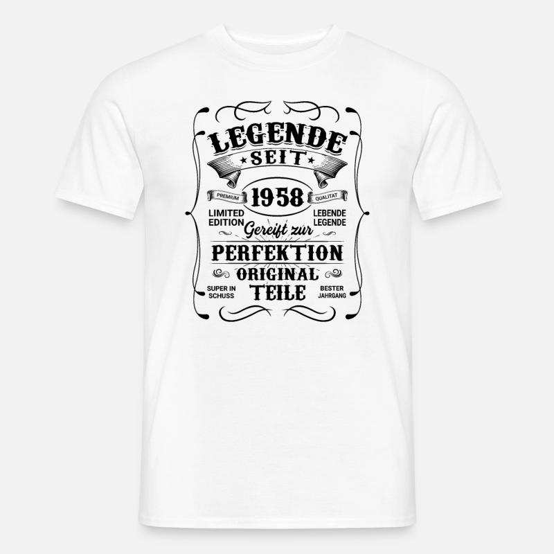 Legende seit 1958 - Männer T-Shirt - Weiß
