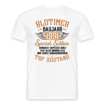 OLDTIMER 1991 LUSTIG 31 JAHRE GEBURTSTAG GESCHENK - Männer T-Shirt - Weiß - Vorne - AI Model Male 178 dark (178cm)