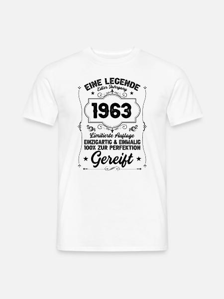60 Geburtstag Oldtimer 1963 2023 - Männer T-Shirt - Weiß