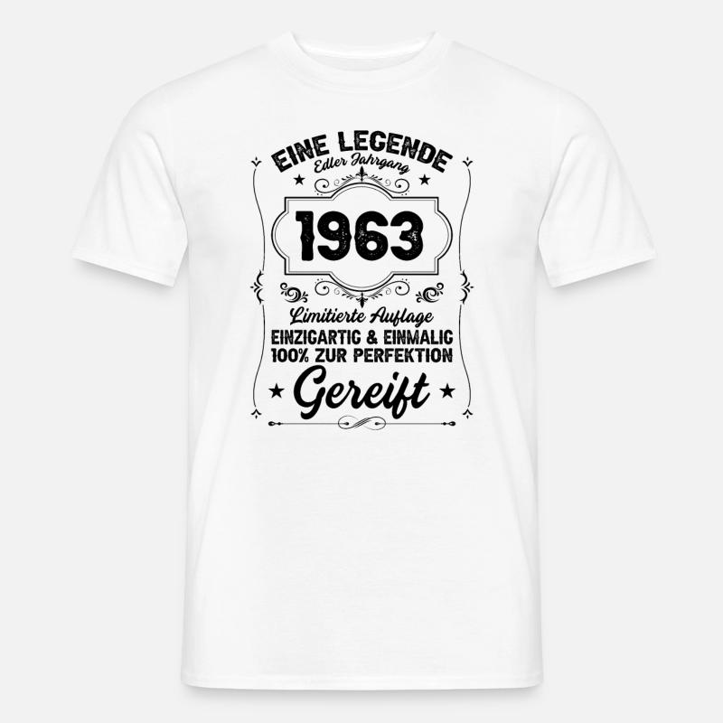 60 Geburtstag Oldtimer 1963 2023 - Männer T-Shirt - Weiß