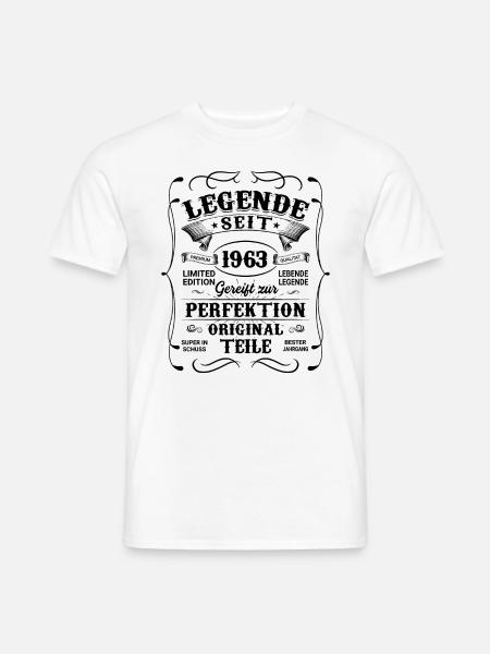 Legende seit 1963 - Männer T-Shirt - Weiß