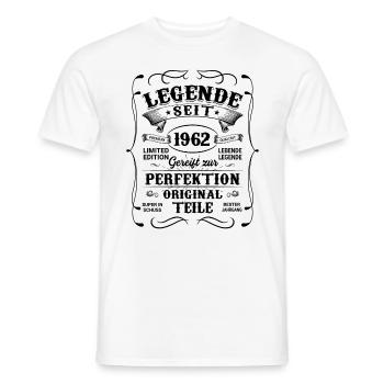 Legende Seit 1962 - Männer T-Shirt - Weiß - Vorne - AI Model Male 178 dark (178cm)