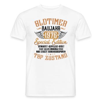 original since 1976 simply the best 40th birthday - Männer T-Shirt - Weiß - Vorne - AI Model Male 178 dark (178cm)