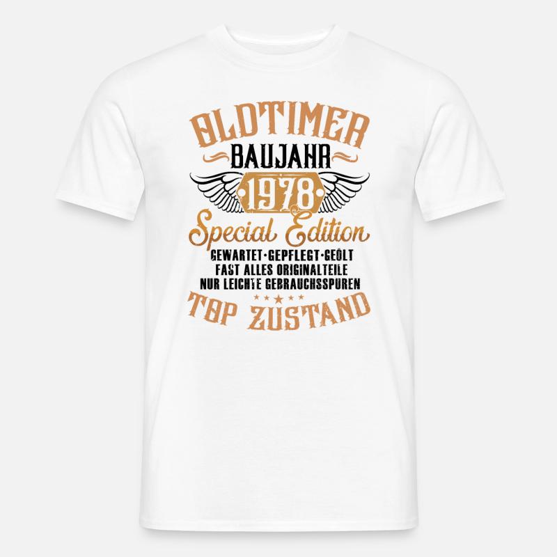 oldtimer 1978 originalzustand - Männer T-Shirt - Weiß