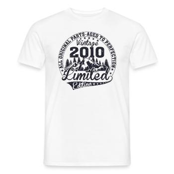 Geburtstag Original 2010 Jahrgang Geschenkidee - Männer T-Shirt - Weiß - Vorne - AI Model Male 178 dark (178cm)