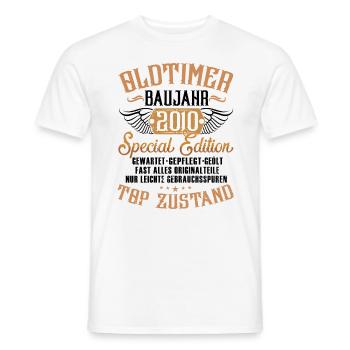 Oldtimer Special Edition Modell 2010 Geburtstag - Männer T-Shirt - Weiß - Vorne - AI Model Male 178 dark (178cm)