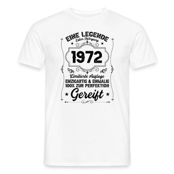 Edle Legende '72 - Geburtstagsgeschenk - Männer T-Shirt - Weiß - Vorne - AI Model Male 178 dark (178cm)