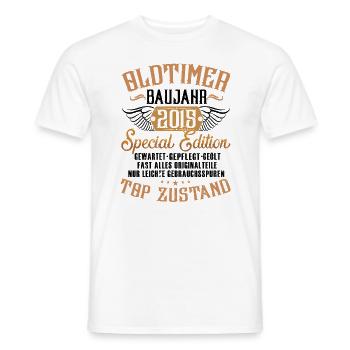 Oldtimer Special Edition Modell 2015 Geburtstag - Männer T-Shirt - Weiß - Vorne - AI Model Male 178 dark (178cm)